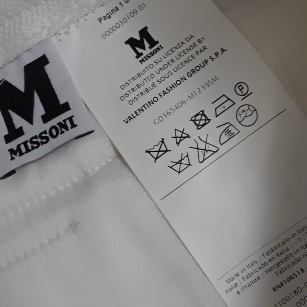 M MISSONI..NWT..TEXTURED COTTON/SPANDEX PANT - Picture 6 of 8